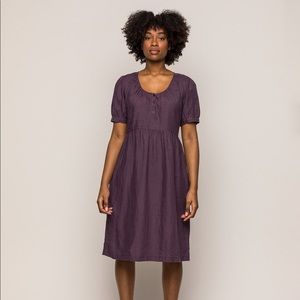 Pyne and Smith No. 33 Dress Plum Linen